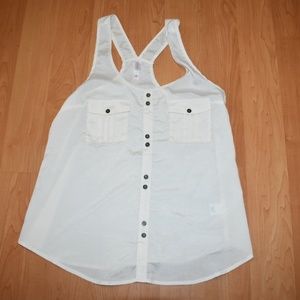 Cream sheer racerback